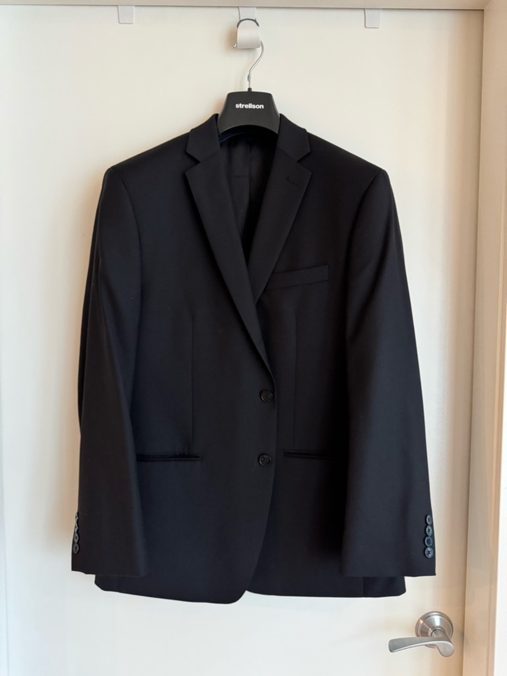 Calvin Klein Black Men's Two-Button Blazer